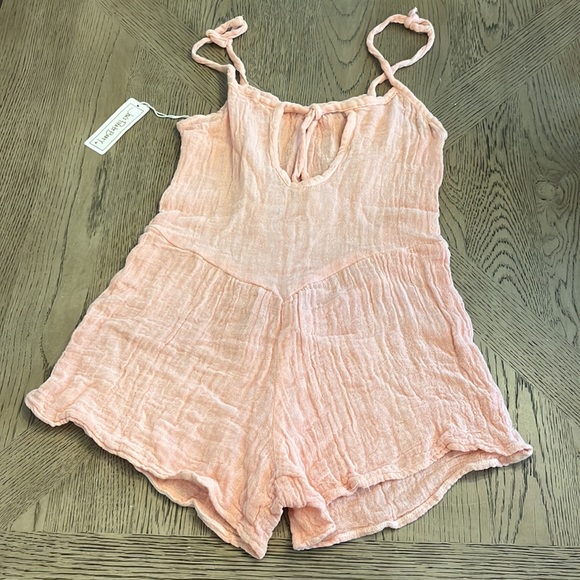 Free People x Jen’s Pirate Booty Romper Pink S NWOT - Picture 6 of 12